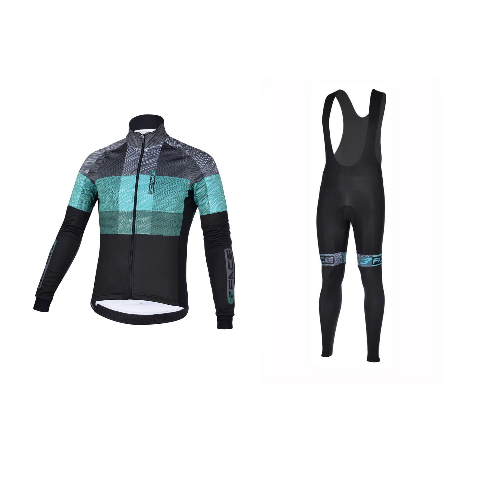 Lixada Set di abbigliamento da ciclismo invernale in pile termico da Lixada Set di abbigliamento da ciclismo invernale in pile termico da