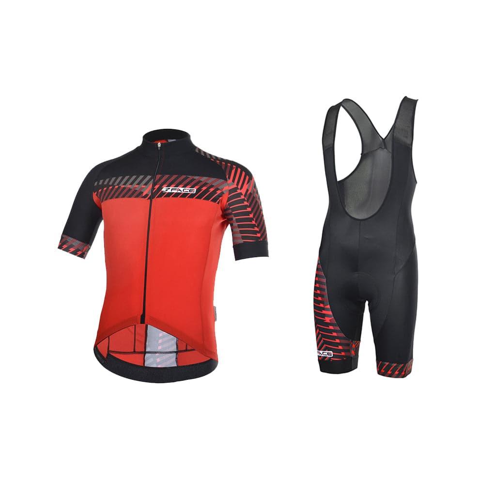 Completo Estivo Fancy Tute da ciclista Threeface XS red 