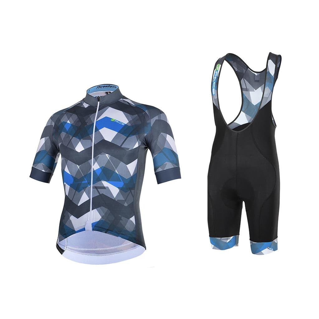 Completo Estivo Zig Zag Tute da ciclista Threeface S blue 