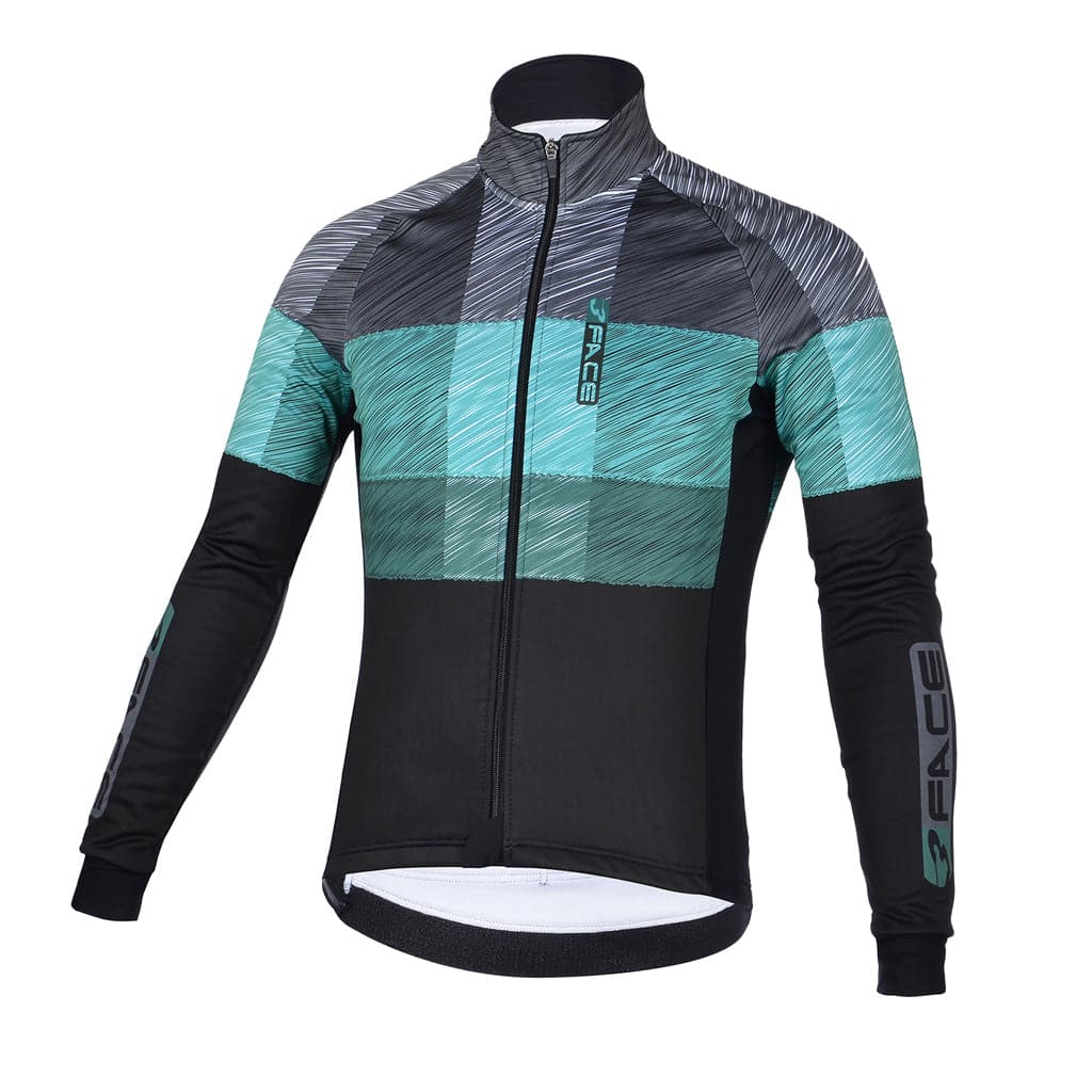 Giubbino Invernale Graphite Magliette da ciclista Threeface XS aqua 