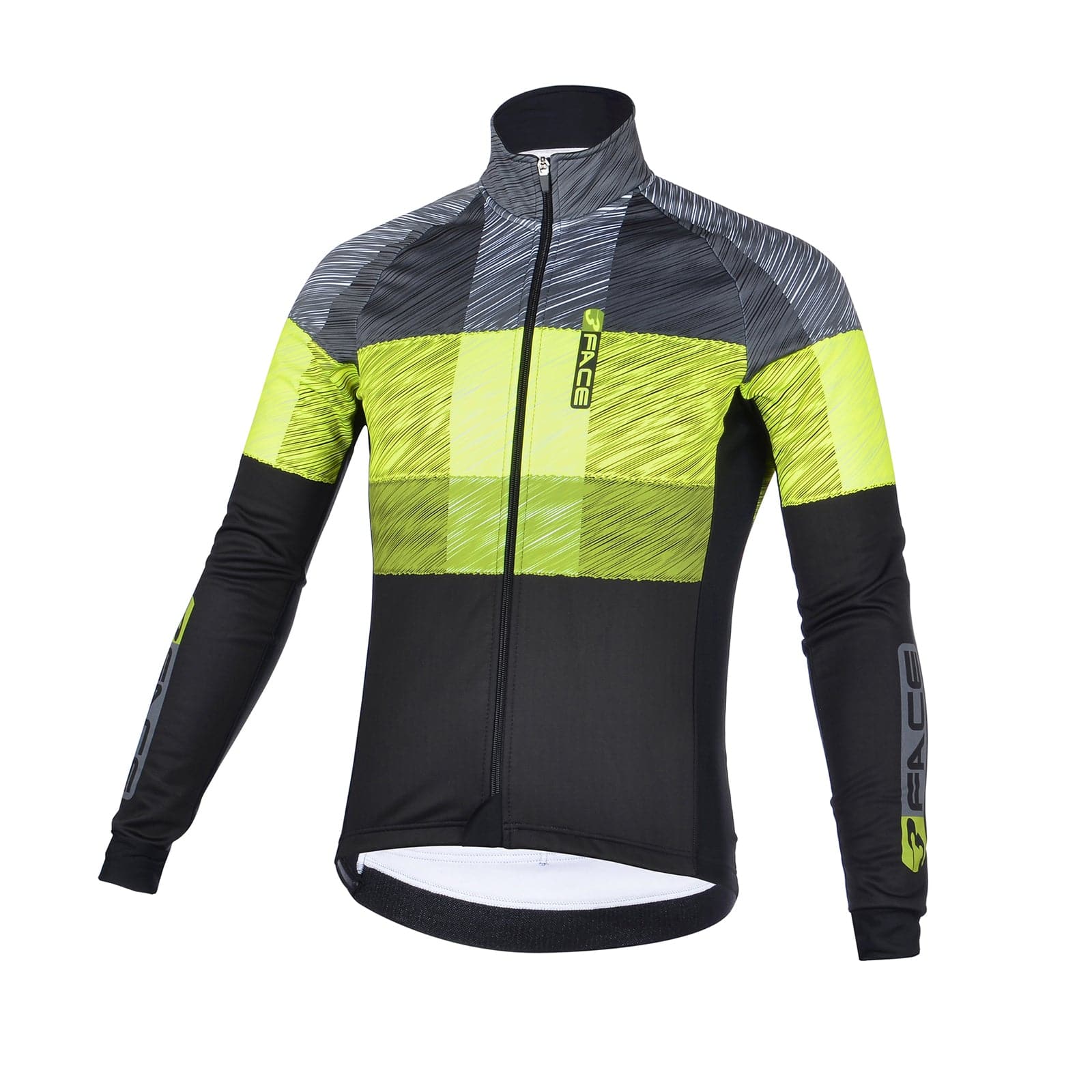 Giubbino Invernale Graphite Magliette da ciclista Threeface XS yellow 