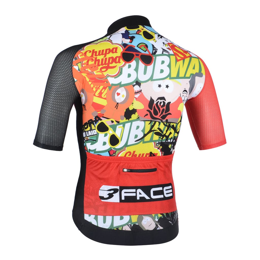 Maglia manica corta Cartoon - LIMITED EDITION Magliette da ciclista Threeface 