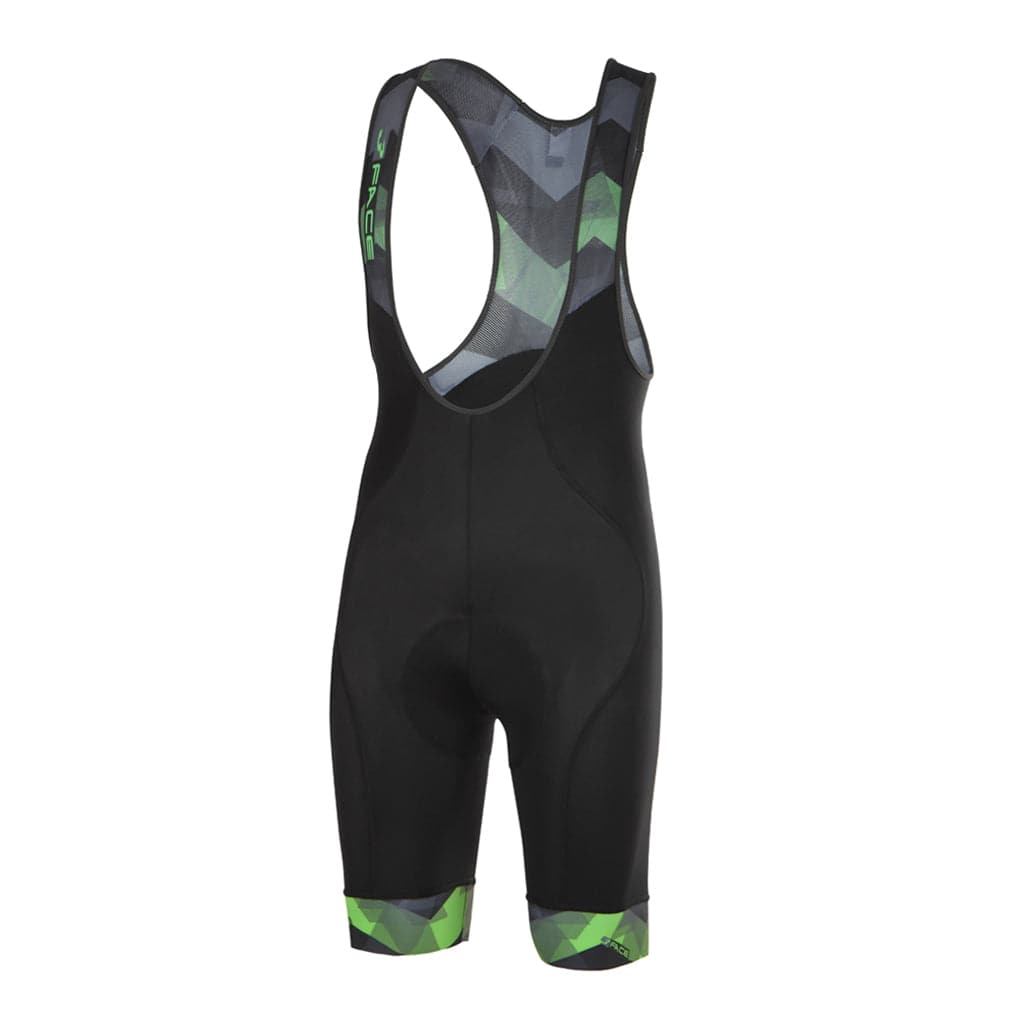 Panta con Bretelle Zig Zag Pantaloncini da ciclista Threeface S green 
